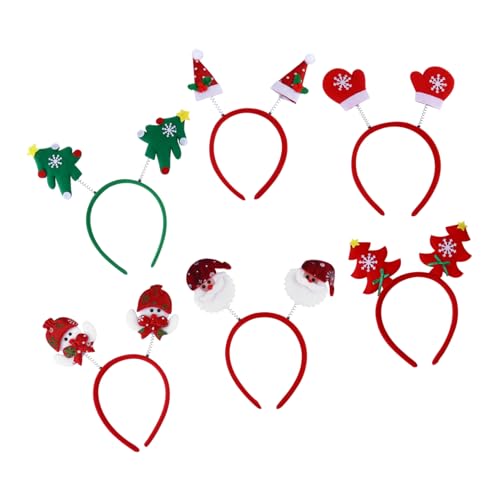 OUNONA 6 Stück Teiliges Weihnachts Haarreif mit Santa Rentier und Schneemann Designs Leichte Xmas Haarbänder für Erwachsene und Festliche Haarschmuck Accessoires für Weihnachtsfeiern OUNONA 6 Stück Teiliges Weihnachts Haarreif mit Santa Rentier und Schneemann Designs Leichte Xmas Haarbänder für Erwachsene und Festliche Haarschmuck Accessoires für Weihnachtsfeiern von OUNONA