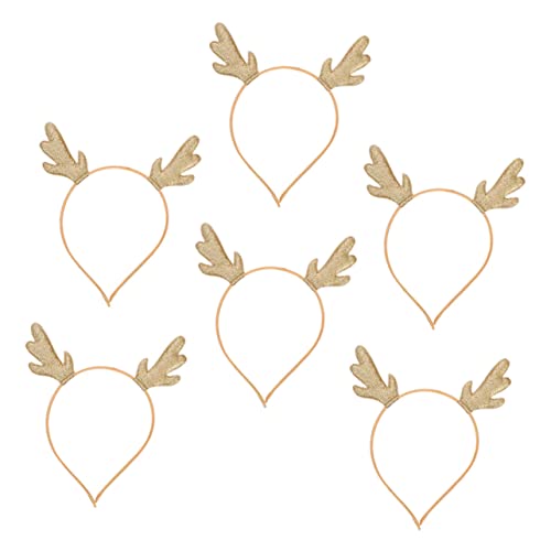 OUNONA 6 Stück Weihnachtlicher Rentier Haarreif Teiliges Leichtes Geweih Stirnband für Erwachsene Festlicher Haarschmuck für Weihnachtsfeier Karneval und Party OUNONA 6 Stück Weihnachtlicher Rentier Haarreif Teiliges Leichtes Geweih Stirnband für Erwachsene Festlicher Haarschmuck für Weihnachtsfeier Karneval und Party von OUNONA