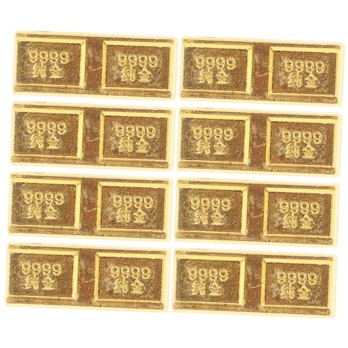 OUNONA 8Stücke Gefälschte aus Zinklegierung Künstliche Goldsteine für Kreative Spiel und DIY Projekte Robust und Langlebig für Sammler und Requisite OUNONA 8Stücke Gefälschte aus Zinklegierung Künstliche Goldsteine für Kreative Spiel und DIY Projekte Robust und Langlebig für Sammler und Requisite von OUNONA