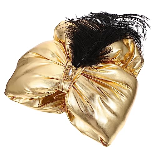 OUNONA Arabischer Turban mit Federn Eleganter Hut für Halloween Party Maskerade und Cosplay Vielseitiges Kostümzubehör für Bühnenaufführungen und Festliche Anlässe OUNONA Arabischer Turban mit Federn Eleganter Hut für Halloween Party Maskerade und Cosplay Vielseitiges Kostümzubehör für Bühnenaufführungen und Festliche Anlässe von OUNONA