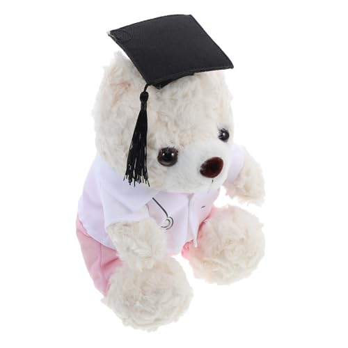 OUNONA Arzt-bär-puppe Abschluss Tragen Abschluss Stofftier Bär Abschluss-tierspielzeug Grad Bär Abschluss Bär Abschlusspuppe Abschluss Stofftiere Abschluss Dr. Tragen Diplom-bär Plüsch von OUNONA