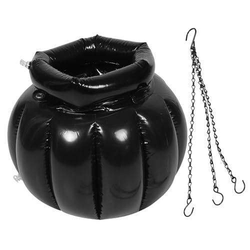 OUNONA Aufblasbarer Hexenkocher Halloween-Süßigkeitskessel Halloween- Hexendekoration Aufschlag für Plastikeiseimer praktischer Eisbehälter Getränke kühler Eishalter Schwarz OUNONA Aufblasbarer Hexenkocher Halloween-Süßigkeitskessel Halloween- Hexendekoration Aufschlag für Plastikeiseimer praktischer Eisbehälter Getränke kühler Eishalter Schwarz von OUNONA