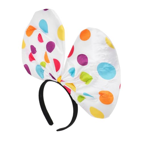 OUNONA Buntes Clown Kostüm Haarband mit Farbigen Punkten Rutschfester Festival Haarreif für Halloween Party Komfortables Accessoire für Karneval und Themenfeiern OUNONA Buntes Clown Kostüm Haarband mit Farbigen Punkten Rutschfester Festival Haarreif für Halloween Party Komfortables Accessoire für Karneval und Themenfeiern von OUNONA