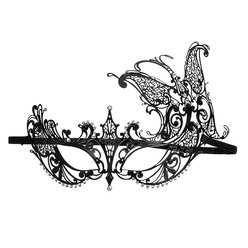 OUNONA Butterfly Rhinestone Maske für Frauen Maskerade Gesichtsmaske für Karneval Halloween und Kostümpartys Kreative und Langlebige Verkleidung von OUNONA