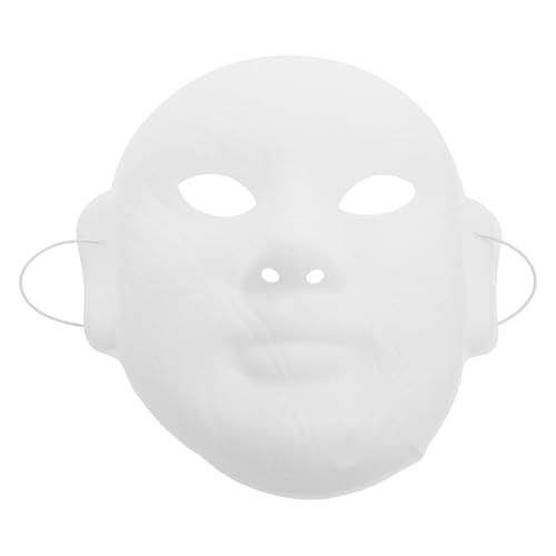 OUNONA Chinesische Peking Maske Blanko Weiß Malbare Vollgesichtsmaske für DIY Karneval Cosplay Halloween Theater Requisiten Geeignet für Erwachsene von OUNONA