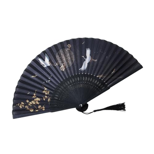 OUNONA Chinesischer Vintage Faltfächer Handfächer Klassischer Handgehaltener Fächer Leicht Tragbar Für Kostüm Dekoration Bühne Requisite von OUNONA