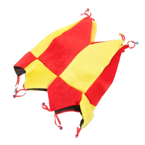 OUNONA Clown Hut für Karneval Buntes Kostümaccessoire für Halloween und Mottopartys Bequeme Faltbare Kopfbedeckung für Frauen und Männer für Cosplay und Zirkusdekoration von OUNONA