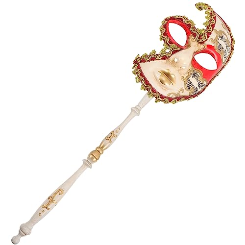 OUNONA Cosplay Maske Handheld Party Halbmaske für Kostümpartys Witzige Accessoire für Fasching und Maskenbälle Leichtem und Sicherem Material für Kreative Outfits von OUNONA