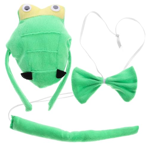 OUNONA Dinosaurier Cosplay für Tierkostüm mit Kopfband und Fliege Weiches Stoffmaterial Geeignet für Halloween Themenpartys und Verkleidungen von OUNONA