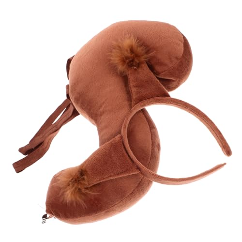 OUNONA Eichhörnchen Kostüm Satz mit Ohr Stirnband für Cosplay und Partys Gestaltetes Tierkostüm Zubehör für Halloween und Bühnenauftritte von OUNONA