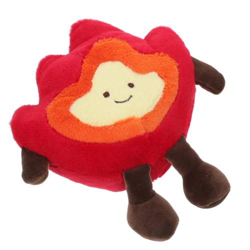 OUNONA Flammen Plüschpuppe Heimdekoration Weiche Lagerfeuerpuppe Cartoon Brennholz Spiel Mit Lagerfeuer Plüschtier Outdoor Lustiges Lagerfeuerspiel Camping Element Kissen von OUNONA