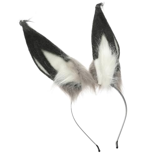 OUNONA Flauschiges Hasenohren Haarreif Plüsch Stirnband Weiche Bunny Ohren Damen Party Accessoire Karneval Ostern Fasching Kostüm Zubehör von OUNONA