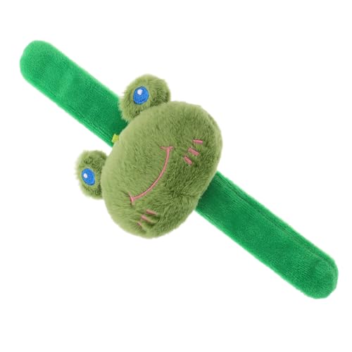 OUNONA Frosch Armband Süße Stofftiere Kinderspielzeug Frosch Armbänder Frosch Partygeschenke Bauernhoftier Partygeschenke Tier Schlagarmband Mini Tier Plüschtier Tiergeschenke von OUNONA