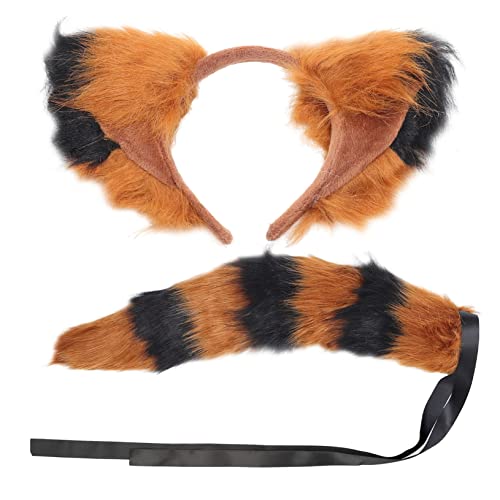 OUNONA Fuchsohren Haarband Kunstpelz mit Cosplay Kostüm Zubehör für Bequemes Stirnband für Partys Fasching Halloween und Kostümbälle Langlebig und Sicher von OUNONA