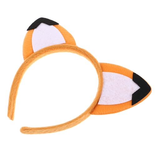 OUNONA Fuchsohren Haarreif Verstellbar Robust Halloween Party Kostüm Zubehör Vielseitig Kombinierbar für Mädchen Festliche Anlässe Cosplay von OUNONA