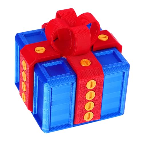 OUNONA Gedruckte Nervige Geschenkbox Dekoration aus Robustem Interaktives Modell mit Schraubmechanismus Kreative Geschenkbox Skulptur für Festival und von OUNONA