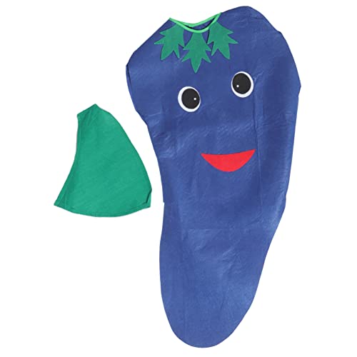 OUNONA Gemüse Kostüm Aubergine Faschingskostüm Karnevalskostüm für Jungen Mädchen Bühnenperformance Halloween Verkleidung Party Zubehör von OUNONA