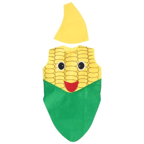 OUNONA Gemüse Kostüm für Einzigartiges Gemüse Cosplay Outfit für Partys Halloween und Bühnenaufführungen Corn für Kreative Auftritte und Festliche Anlässe von OUNONA
