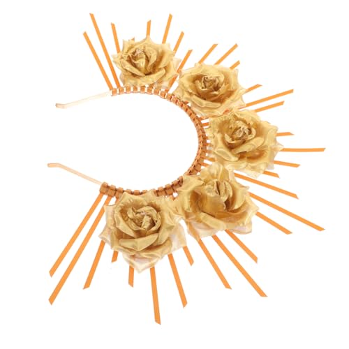 OUNONA Göttinnen Haarreif mit Goldenen Blumen Verstellbares Party Haarband für Damen Festliches Cosplay Accessoire und Festival Fotorequisite Vielseitiger Haarschmuck für Besondere OUNONA Göttinnen Haarreif mit Goldenen Blumen Verstellbares Party Haarband für Damen Festliches Cosplay Accessoire und Festival Fotorequisite Vielseitiger Haarschmuck für Besondere von OUNONA