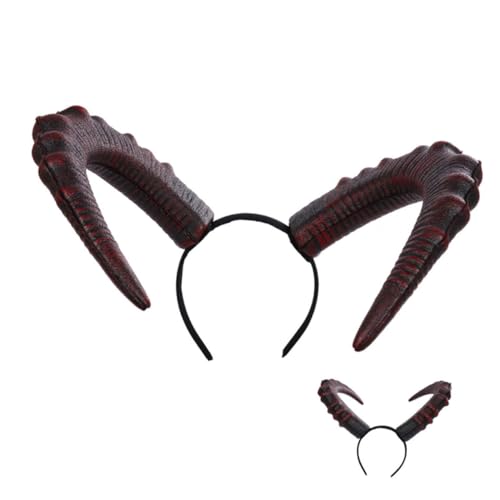 OUNONA Großes Teufelshörner Stirnband Kostüm Accessoire für Halloween Karneval und Cosplay Perfektes Party für Verkleidungen von OUNONA