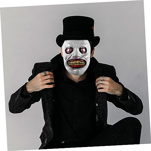 OUNONA Gruselige Halloween Maske aus Flexiblem Gummi Verstellbar mit Elastischem Band Cosplay und Karnevalsdekoration für Halloween Partys und Maskenbälle Unisex Passend von OUNONA