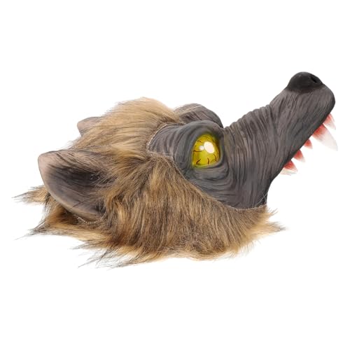 OUNONA Gruselige Wolfsmaske Einzigartige Halloween Maske für Erwachsene Requisite für Kostümpartys Cosplay Lebensechte Tiermaske für Unvergessliche OUNONA Gruselige Wolfsmaske Einzigartige Halloween Maske für Erwachsene Requisite für Kostümpartys Cosplay Lebensechte Tiermaske für Unvergessliche von OUNONA