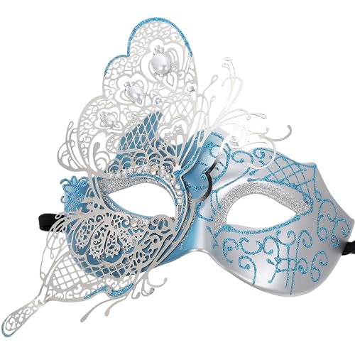 OUNONA Halbgesicht Maske für Maskerade Ball Venezianische Strass Butterfly Maske Damen Kostümzubehör für Partys und Karneval Leicht und Tragbar OUNONA Halbgesicht Maske für Maskerade Ball Venezianische Strass Butterfly Maske Damen Kostümzubehör für Partys und Karneval Leicht und Tragbar von OUNONA