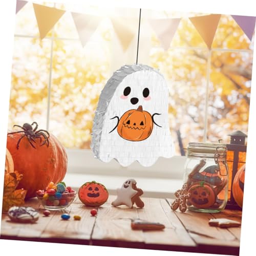 OUNONA Hängende Halloween-piñata Mit Geist-motiv Party-spielzeug Für Gemeinschaftsveranstaltungen Innen Und Außenbereich Dekorationsrequisiten Für Festivals von OUNONA