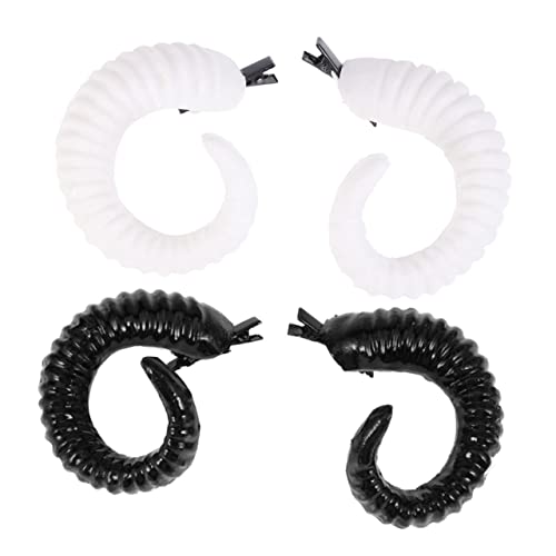 OUNONA Halloween Schafhörner Haarnadeln Kunsthörner Cosplay Kopfschmuck für Kostümparty Festival Karneval Day Of The Dead Mädchen Accessoire von OUNONA