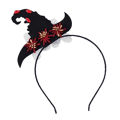 OUNONA Halloween Stirnband mit Dekorativem Punkt Design Komfortabler Haarreif für Damen Stilvolles Halloween Accessoire für Partys und Cosplay von OUNONA
