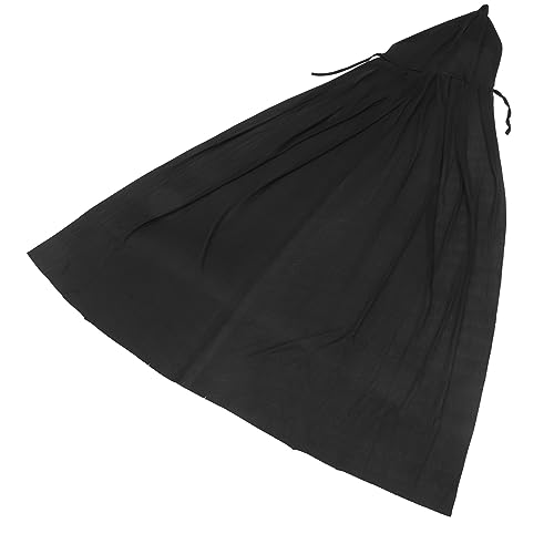 OUNONA Halloween Umhang mit Kapuze Einfarbig Schwarzer Cosplay Cape für Party Halloween Kostüm und Dekoration Leichter Mystischer Umhang für Vampir Hexe und Zauberer Verkleidung von OUNONA