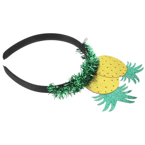 OUNONA Hawaii Haarreif Ananas Design Flexibles Strapazierfähiges Stirnband für Luau Party Beach Party Vielseitiges Cosplay Headband für Mädchen und Damen Bequemer Kopfschmuck für von OUNONA