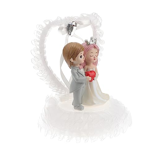 OUNONA Hochzeitsdeko Figurine Brautpaar Cake Topper Kreatives Ornament für Hochzeiten Valentinstag und Dekorationen für Besondere Anlässe OUNONA Hochzeitsdeko Figurine Brautpaar Cake Topper Kreatives Ornament für Hochzeiten Valentinstag und Dekorationen für Besondere Anlässe von OUNONA