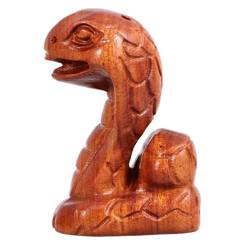 OUNONA Holz Geschnitzte Schlangenfigur Realistische Dekorative Schlange für Garten und Scherzartikel für Lehrmittel zur Tierkunde OUNONA Holz Geschnitzte Schlangenfigur Realistische Dekorative Schlange für Garten und Scherzartikel für Lehrmittel zur Tierkunde von OUNONA