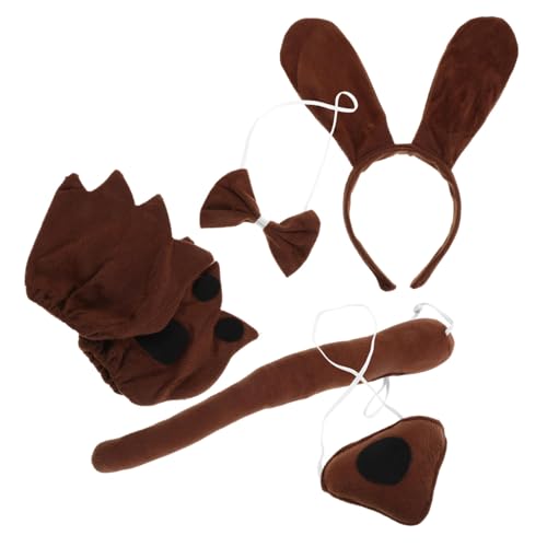 OUNONA Hundekostüm Stirnband Und Foto-requisiten Tierkostüm Für Junge Mädchen Cosplay-accessoires Nase Und Fliege Für Halloween-partys Und Feiertage OUNONA Hundekostüm Stirnband Und Foto-requisiten Tierkostüm Für Junge Mädchen Cosplay-accessoires Nase Und Fliege Für Halloween-partys Und Feiertage von OUNONA