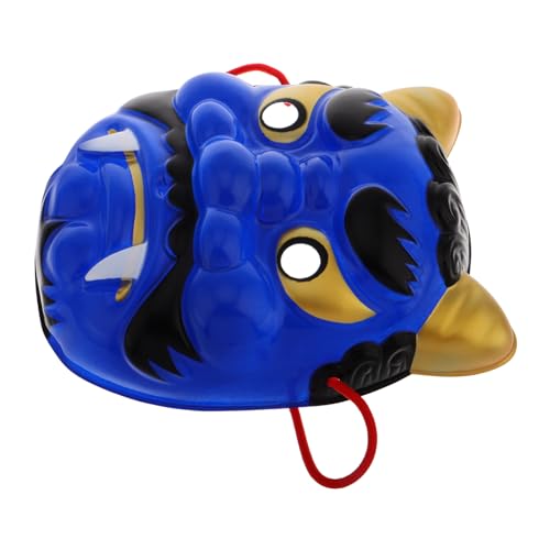 OUNONA Japanische Dämonenmaske Leichte Bequeme Gesichtsbedeckung für Karneval Halloween Cosplay Events Einzigartige Blaue Teufelsmaske für Partys von OUNONA