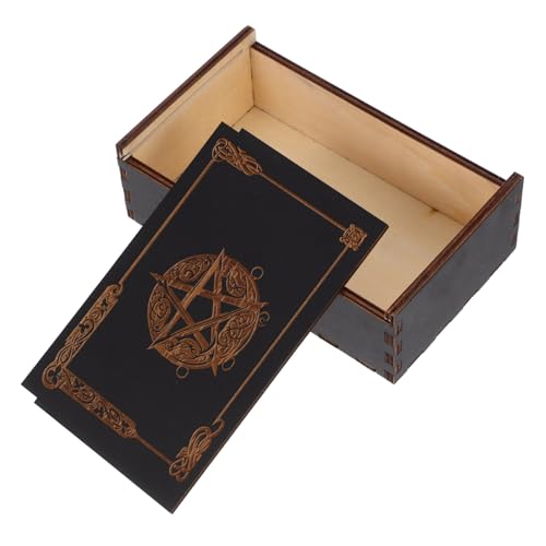 OUNONA Kasten Tarot-Box Schließungskommandant MTG-Kartenspeicher Kartenaufbewahrungsbox dekorative Kästen mit Deckel MTG-Kartenetui TCG-Kartenspeicher hölzern OUNONA Kasten Tarot-Box Schließungskommandant MTG-Kartenspeicher Kartenaufbewahrungsbox dekorative Kästen mit Deckel MTG-Kartenetui TCG-Kartenspeicher hölzern von OUNONA