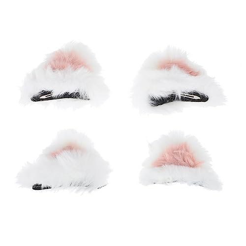 OUNONA Katzenohren Haarclip 2 Stück für Erwachsene und Kinder Cosplay Halloween Haarschmuck Lustiges Katzen Design für Mottopartys Weihnachten von OUNONA