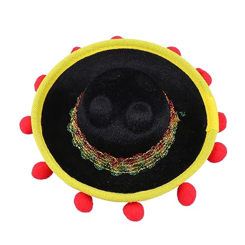 OUNONA Kleiner Mexiko Hut Haarballen Lässiger Karnevalshut für Erwachsene Kinder und Haustiere Elastischer Kinnriemen Party Kreative Kostüm Requisite OUNONA Kleiner Mexiko Hut Haarballen Lässiger Karnevalshut für Erwachsene Kinder und Haustiere Elastischer Kinnriemen Party Kreative Kostüm Requisite von OUNONA