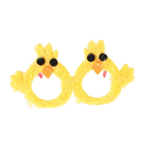 OUNONA Küken Sonnenbrille Partybrille Lustige Accessoires für Osterfeiern Vielseitig Einsetzbar und Langlebig für Festliche Dekorationen und Fotorequisiten von OUNONA