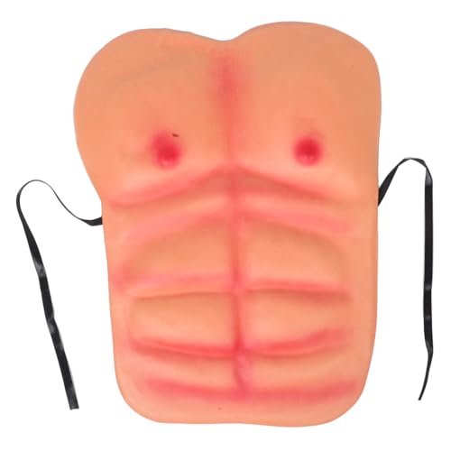 OUNONA Künstliche Fake Muscle Shorts Männer Realistische Brustmuskeln Cosplay Muskelkostüm Halloween Party Maskerade Bühnenoutfit Komfortabel und Auffällig von OUNONA