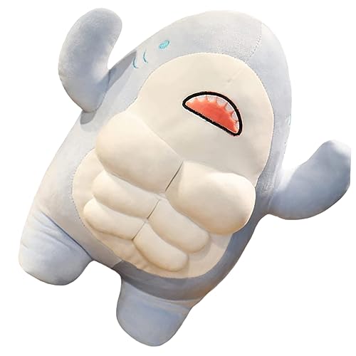 OUNONA Kuscheltier Hai Weiches Muskulöses Plüschtier für Niedliche für Zuhause und Sofa Perfektes für Meeresliebhaber und Einschlafhilfe Blaues Design OUNONA Kuscheltier Hai Weiches Muskulöses Plüschtier für Niedliche für Zuhause und Sofa Perfektes für Meeresliebhaber und Einschlafhilfe Blaues Design von OUNONA