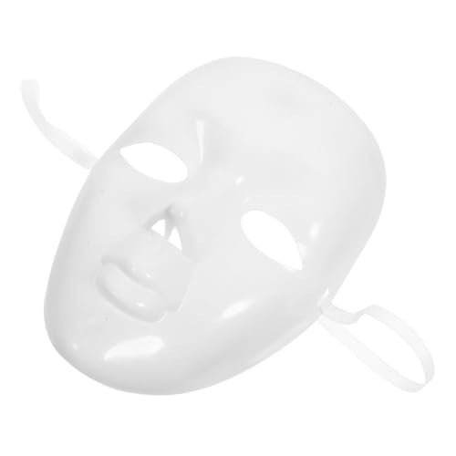 OUNONA Leere Maske für DIY Bemalung Weiße Maske als Kreative Requisite für Kostümpartys Karneval und Vielseitiges Bastelset von OUNONA