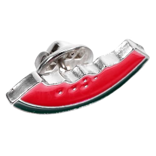 OUNONA Legierungs Wassermelonen Brosche Mode Accessoires Kragennadel Krawattennadel Hemdkragenkette Sommernadeln Hawaii Broschen DIY Stickerei Broschenherstellung Zubehör Runde von OUNONA