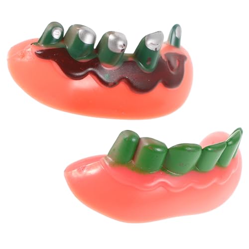 OUNONA Lustige Halloween Kostüm Fake Teeth Auffällige Falsche Zähne für Kostümparty Halloween Party Requisiten Einfach zu Reinigen für Themen Festveranstaltungen von OUNONA