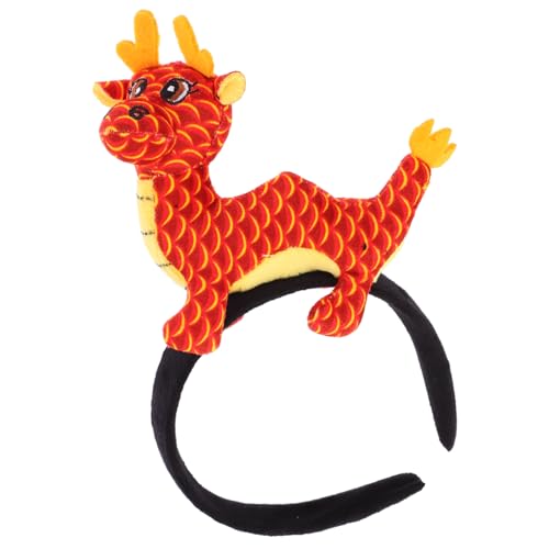 OUNONA Lustiges Drachen Stirnband für Neujahrsfeier Einzigartiger Kopfschmuck mit Stabilem Dragon Design Party Haaraccessoire für Erwachsene Altersgruppen von OUNONA