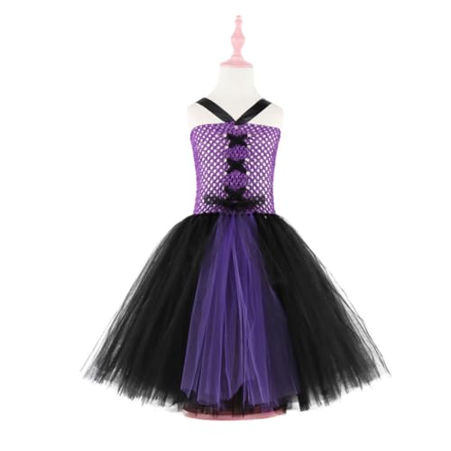 OUNONA Mädchen Hexenkostüm Halloween Rollenspiel Outfit Tüllrock Party für Junge Hexen Langlebiges kein Verblassen Perfektes Accessoire für Kostümpartys OUNONA Mädchen Hexenkostüm Halloween Rollenspiel Outfit Tüllrock Party für Junge Hexen Langlebiges kein Verblassen Perfektes Accessoire für Kostümpartys von OUNONA