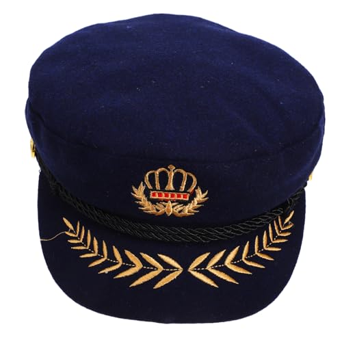 OUNONA Marine-kappe Kapitänsmütze Für Yachten Kapitänsmützen Für Yachten Kapitänsmütze Für Cosplay Pilotenmütze Verstellbare Matrosenmütze Festival-kapitänsmütze Captain Hut Wolle OUNONA Marine-kappe Kapitänsmütze Für Yachten Kapitänsmützen Für Yachten Kapitänsmütze Für Cosplay Pilotenmütze Verstellbare Matrosenmütze Festival-kapitänsmütze Captain Hut Wolle von OUNONA
