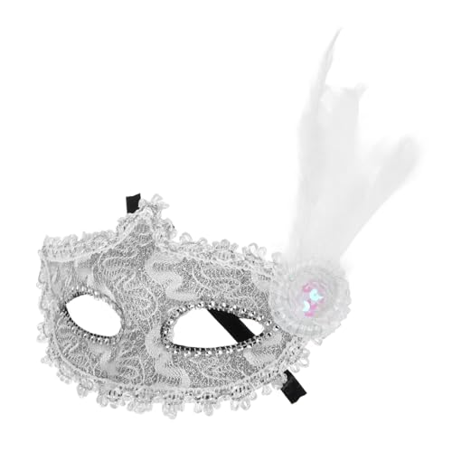 OUNONA Maske für Damen Spitze Halbmaske für Halloween Karneval und Cosplay mit Verstellbarem Band Elegantes Partyzubehör für Maskenball und Festlichkeiten von OUNONA