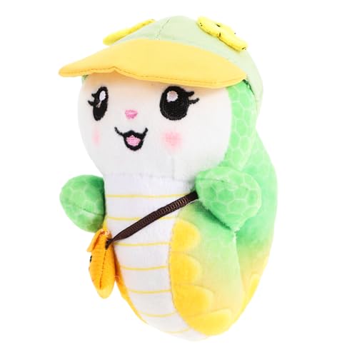 OUNONA Maskottchen Puppe Süßer Plüsch Schlüsselanhänger Weicher Wurm Plüsch Schlüsselanhänger Zubehör Kuscheliger Schlüsselanhänger Süßes Schlangen Plüschtier Stofftier Hängendes von OUNONA